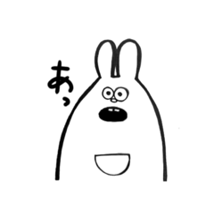 [LINEスタンプ] ぽげうさ