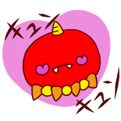 [LINEスタンプ] いっかくおに その2