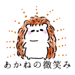 [LINEスタンプ] 【あかね】専用☆ゆるふわハリネズミさん☆