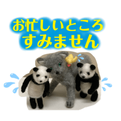 [LINEスタンプ] 鍼灸パンダ【敬語♡ねことパンダ】
