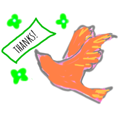 [LINEスタンプ] awesome bird