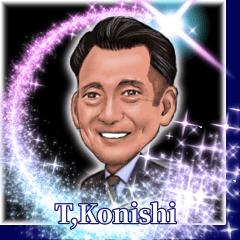 [LINEスタンプ] Sincere man T,Konishi