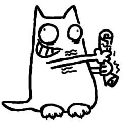 [LINEスタンプ] 怒り狂ったねこ