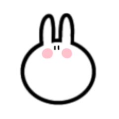 [LINEスタンプ] テキトーなうさぎ（文字なし）