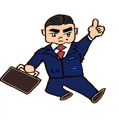 [LINEスタンプ] 働く男・のじを