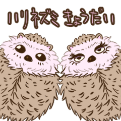 [LINEスタンプ] ハリネズミ兄弟