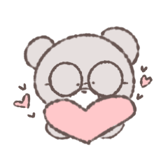 [LINEスタンプ] めがねのゆるいくま