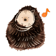 [LINEスタンプ] ハリネズミのはり右衛門〜Hedgehog〜