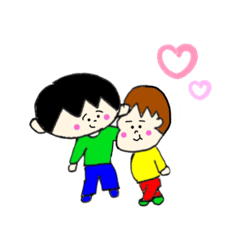 [LINEスタンプ] ちいさい兄弟