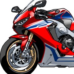 [LINEスタンプ] 1000ccスポーツバイク2(車バイクシリーズ)