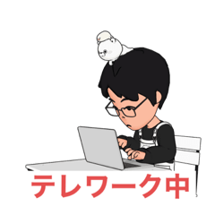 [LINEスタンプ] さくちゃんの仕事中 002