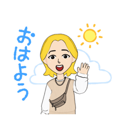 [LINEスタンプ] スマイル LA.